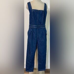 Madewell Cross Back Ankle Denim Overalls